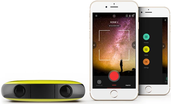 Vuze 3D 360° VR摄像机:支持4K 30fps视频录制、仅售$799