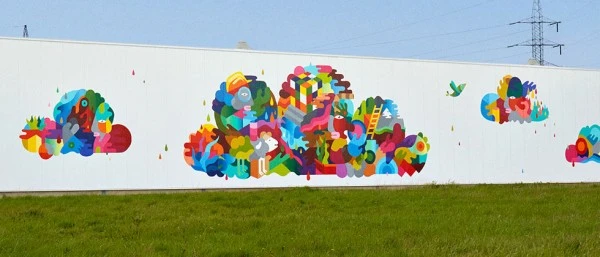 [视频]谷歌联手涂鸦艺术家为数据中心墙壁创造生机