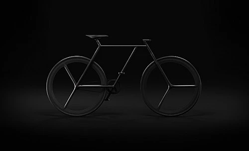 ion lucin创意：对称框架极简自行车
