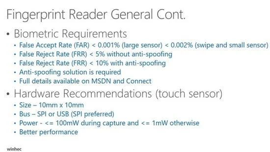 Win10 Mobile更新：支持指纹识别