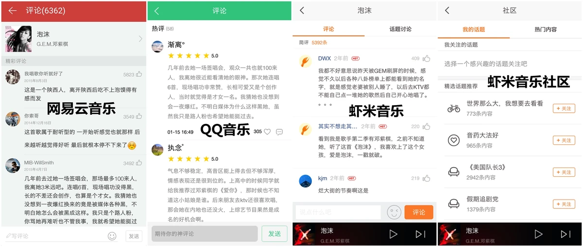 测评室 | 音乐类app哪家强?