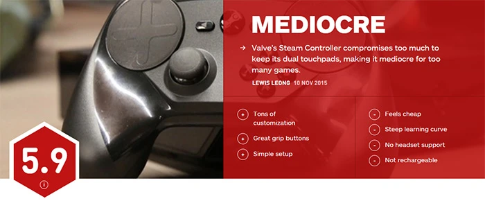 Steam手柄值得期待？现实似乎并不是这样子 
