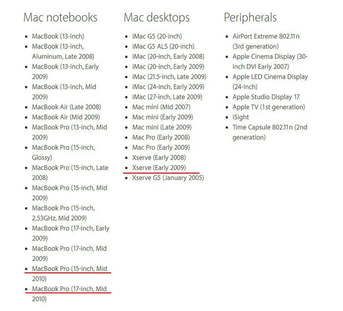 2010款MacBook Pro停止技术支持，有“显卡门”也没得修了 