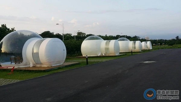 台湾建首个“泡泡”露营地：全透明