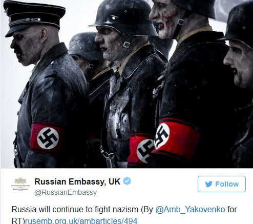 俄罗斯使馆推特账号使用《命令与征服》截图警告叙利亚极端分子