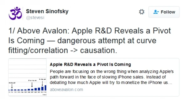 Windows前主管连发11条推文吐槽苹果