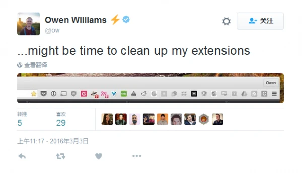 [图]Chrome 49新改变：扩展图标从地址栏移出