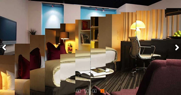 jQuery百叶窗效果焦点图