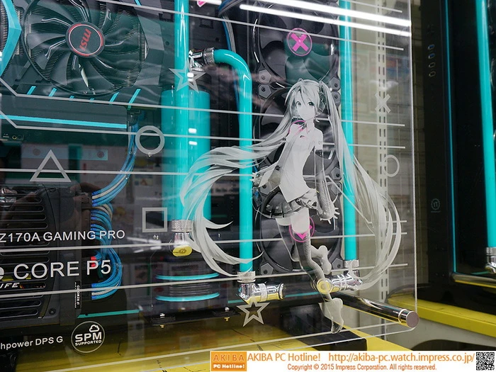 初音未来主题的机箱水冷MOD：只能看看，人家不卖的 