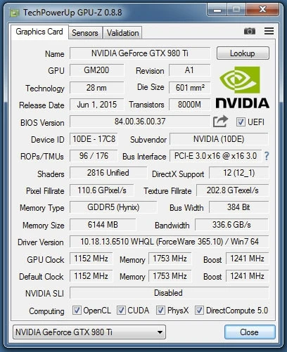 GPU-Z 0.8.8发布：正式支持GTX 1080