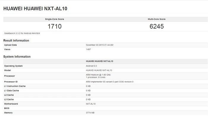华为麒麟950处理器跑分性能曝光，多核秒杀苹果A9/骁龙820 