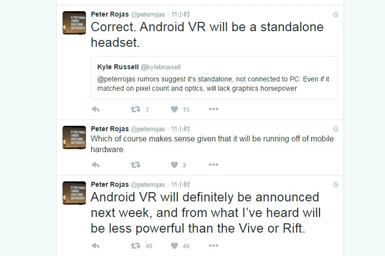 Google或在今年I/O大会发布Android VR,可独立运行的移动VR设备