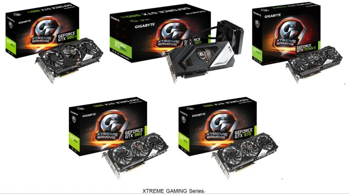 技嘉XTREME显卡最强阵容，700W散热的GTX Titan X非公版来了 