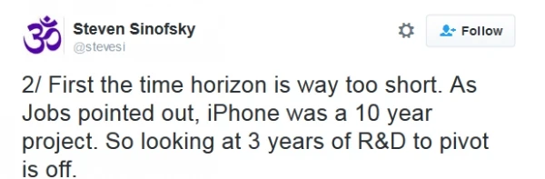 Windows前主管连发11条推文吐槽苹果