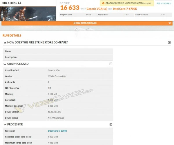 [图]NVIDIA GTX 1080性能跑分对比
