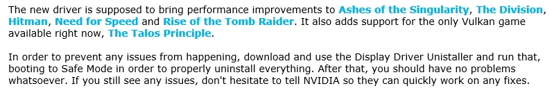 为《全境封锁》做好准备！英伟达发布新驱动364.47 