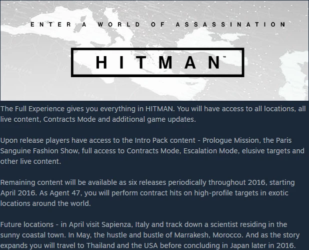 预告片的未来！Square Enix发布《杀手》4K下360°全景预告片 