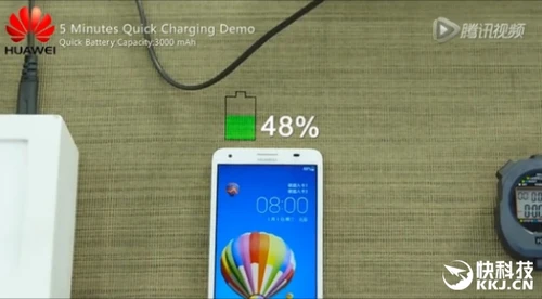 逆天！华为最新快充：充5分钟通话10小时