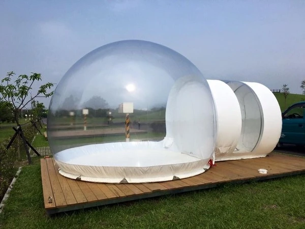 台湾建首个“泡泡”露营地：全透明