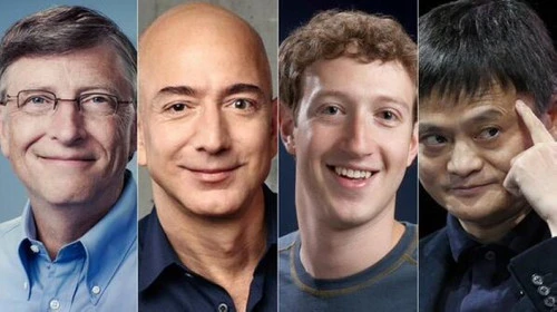 马云、盖茨、扎克伯格、贝索斯出现在一个名单上