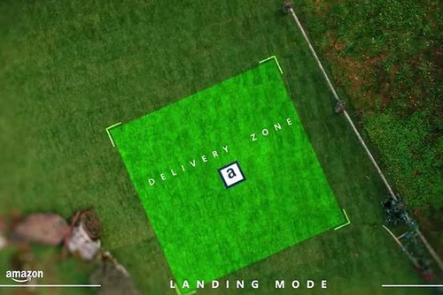 亚马逊送货无人机如何着陆:需要一块垫子