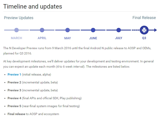 安卓7.0突然来了！谷歌开放Android N预览版下载 